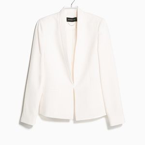 White Suit jacket / Blazer Mango